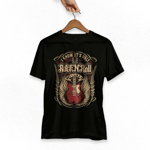 Camiseta I Know It's Only Rock In Roll But I Like It Bomber - comprar online