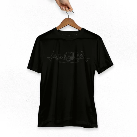 Camiseta Angra Logo All Black Alto Relevo Bomber - comprar online