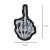 Patch Termocolante Middle Finger's Skull Punk Rock e Metal Bordado na internet