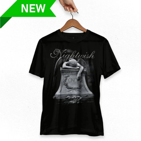 Camiseta Nightwish Once Classica Album Logo Bomber Banda Tarja Turunen Black Alternativo Rock Synphonic Gothic Metal - comprar online