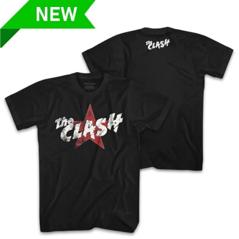 Camiseta The Clash Red Star Album Logo Costas Metal Alternativo Punk Rock Ponto Zero - comprar online