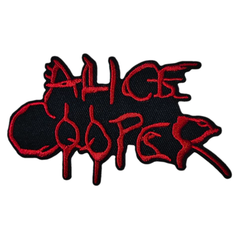 Patch Termocolante Alice Cooper Glam Logo Hard Heavy Rock e Metal Bordado - comprar online