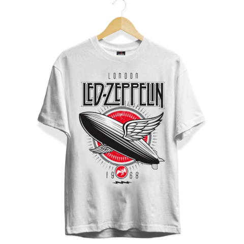 Camiseta Led Zeppelin Branca