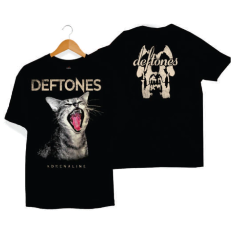Camiseta Deftones Adrenaline (Like) Linus Cat