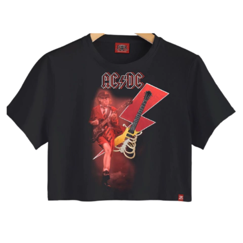 CROPPED ACDC PRETO