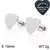 Aretes Tiffany Corazón Plata