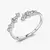 Anillo Abierto con Piedras.925