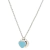 Collar Doble Corazón Turquesa
