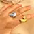 Anillo Gota Chuncky Plata - comprar en línea