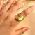 Anillo Gota Chuncky Dorado