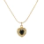 Collar Corazón Diamante Negro