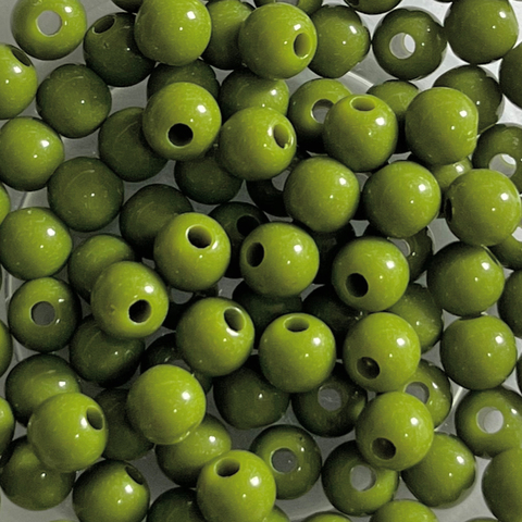 Bola plástica verde militar