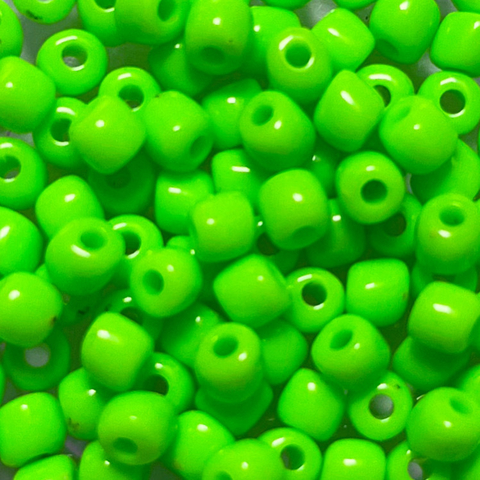 Miçanga verde neon 4mm