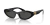 Óculos de Sol Feminino Miu MU 09YS 1AB5S0 Preto Dourado Cinza Escuro Cateye - Pattybrowsstore