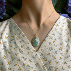Pingente Camponesa • Azul - comprar online