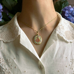 Pingente Bailarina • Flores e Ouro - comprar online
