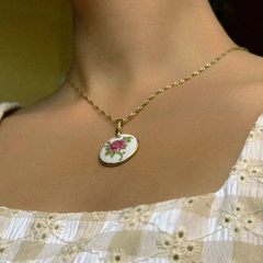Pingente Rosa Dançante (REDONDO) - Verônica Antonakis
