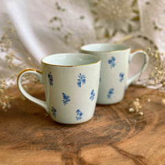 Canequinha Rosas • Azul - loja online