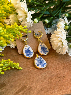 Conjunto Rosas Azuis 2 (3pçs)