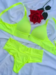 722 Conj. Bojo inteligente - Amarelo Neon