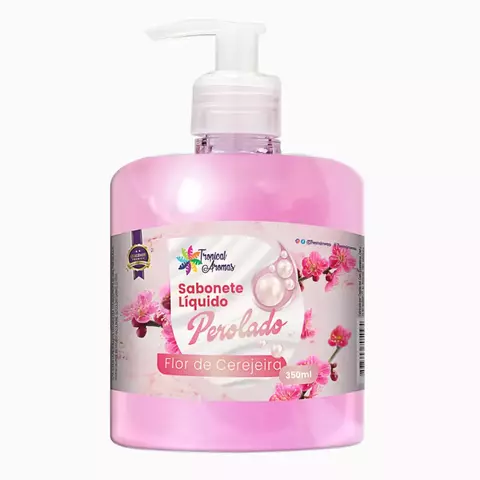 Sabonete Perolado Flor de Cerejeira 350ml Tropical Aromas