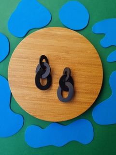 Brinco Elos Preto - Orgânika