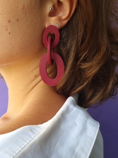 Brinco Elos Roxo Uva - Orgânika