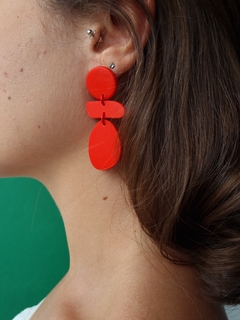 Brinco Cascata Vermelho Escarlate - Orgânika na internet