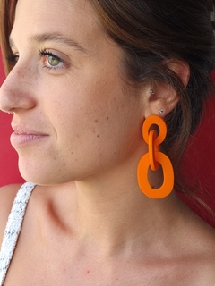 Brinco Elos Laranja Tangerina - Orgânika