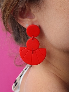Brinco Sereia Vermelho Escarlate - Orgânika - comprar online