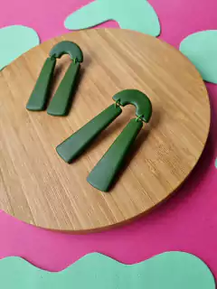 Brinco Arco Verde Oliva - Orgânika - comprar online