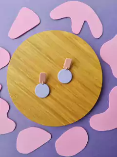 Brinco Geo Lilás Hortênsia - Orgânika