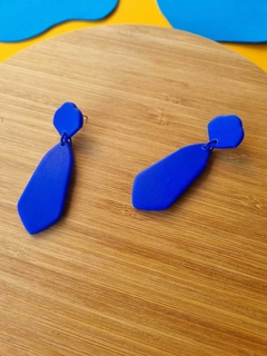 Brinco Jóia Azul Royal - Orgânika - comprar online