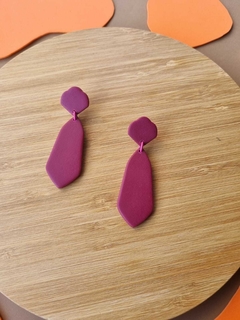 Brinco Jóia Roxo Uva - Orgânika - comprar online
