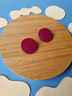 Brinco Lua Cheia Roxo Uva - Orgânika - comprar online