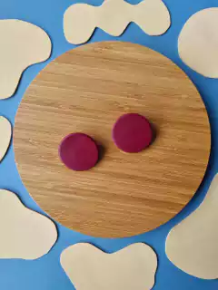 Brinco Lua Cheia Roxo Uva - Orgânika