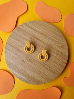 Brinco Pandora Amarelo Ocre - Orgânika