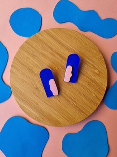 Brinco Portal Azul Royal - Orgânika