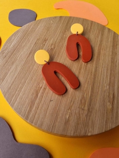 Brinco Viva Marrom Terracota - Orgânika - comprar online