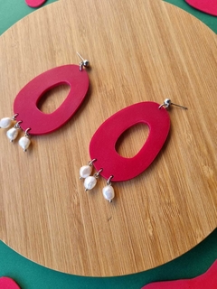 Brinco Zane Vermelho Carmim - Orgânika - comprar online