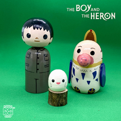Kokeshi O menino e a garça - Studio Ghibli
