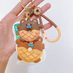 Imagem do Porta cartão/photocard com chaveiro cute