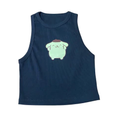 Regata cropped canelado Sanrio na internet