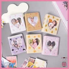 Mini álbum para photocard coração na internet