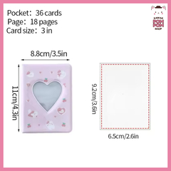Mini álbum para photocard coração - Kawaii PomPom Shop