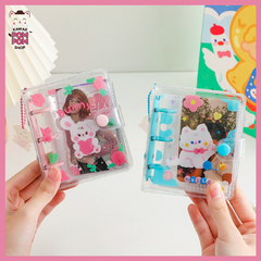 Mini álbum para photocard com pingente - loja online