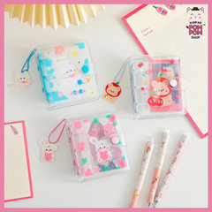 Mini álbum para photocard com pingente