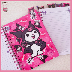 Caderno A5 com divisórias Sanrio Kuromi - comprar online