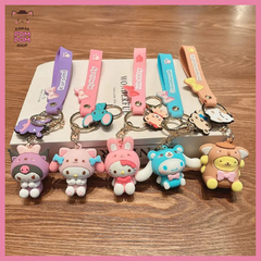 Chaveiro com pingente Sanrio
