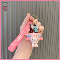Chaveiro com pingente Sanrio - Kawaii PomPom Shop